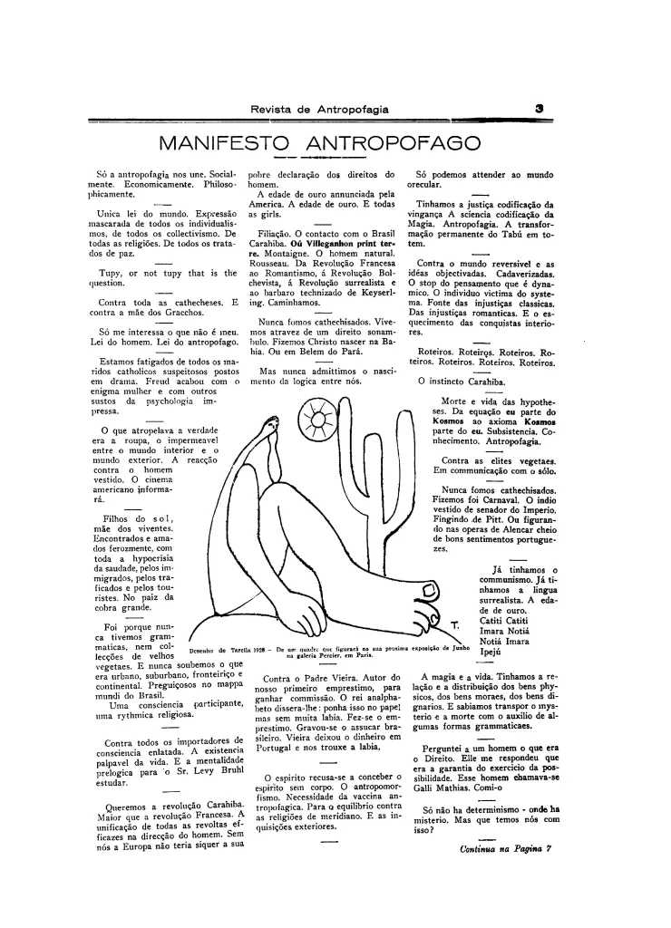 Manifiesto Antropófago de Oswald de Andrade