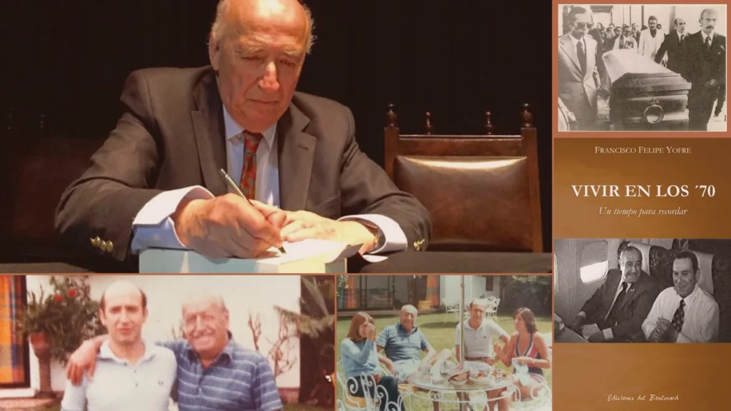 Collage de Francisco Yofre y Vivir en los70