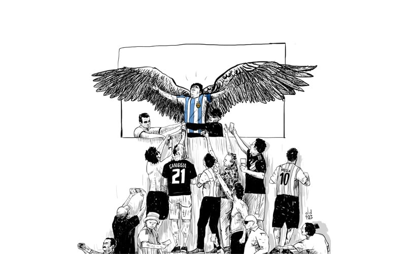 Maradona, la gambeteada de la historia