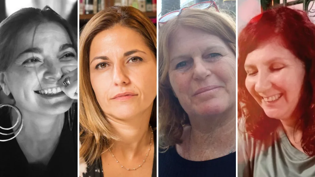 Karina Frías, Julia Oliva Cúneo, Ana Elizondo y Sandra Amarilla, gestoras culturales cordobesas