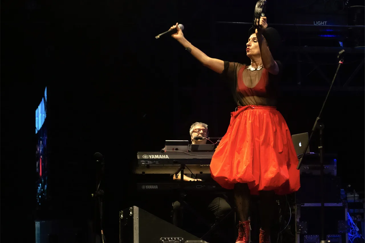 Hilda Lizarazu con Lito Vitale
