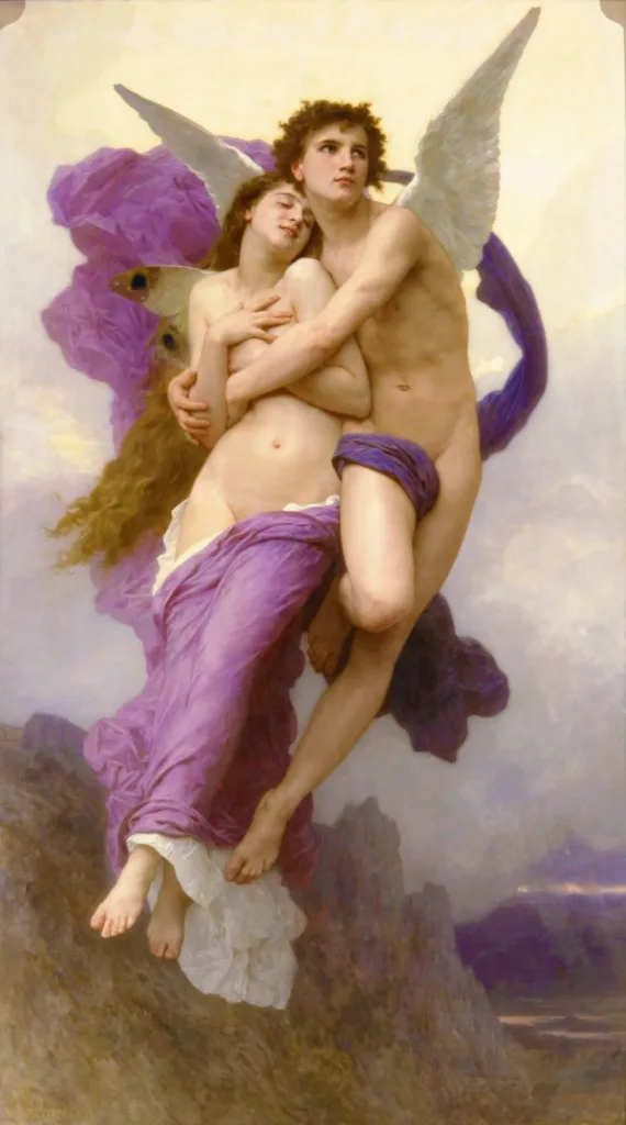 El Rapto de Psique, pintura de Retrato del artista William-Adolphe Bouguereau