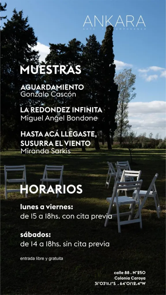 Horarios de visita para la muestra Aguardamiento, de Gonzalo Cascón