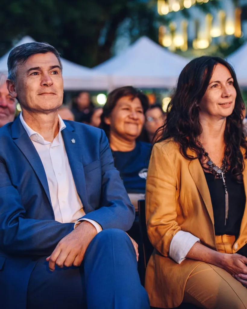 El intendente Daniel Passerini y Soledad Ferraro
