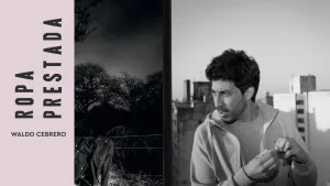 Portada del libro "Ropa prestada" e imagen de su autor el periodista Waldo Cebrero