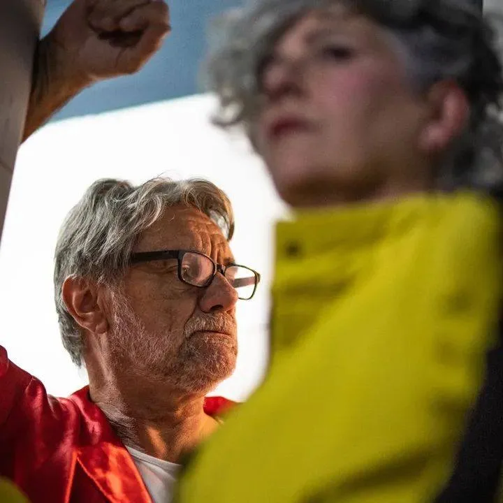 Les amorosos. Jorge Marzetti y Negra Marta en escena