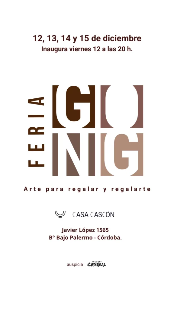 Flyer de Feria GONG con fechas y horarios