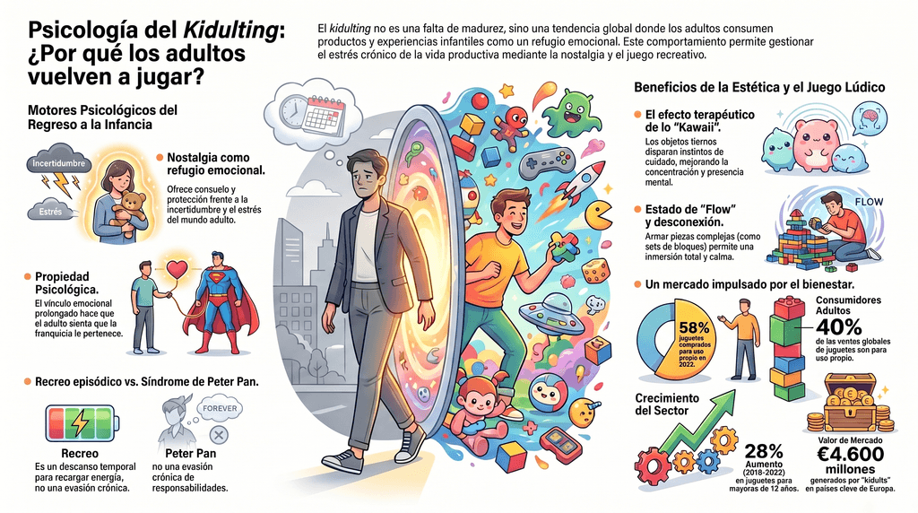 Infografía del "kidulting"